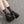 Black Platform Sneakers PU Leather