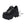 Black Platform Sneakers PU Leather
