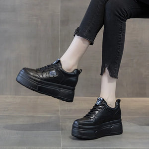 Black Platform Sneakers New Chunky