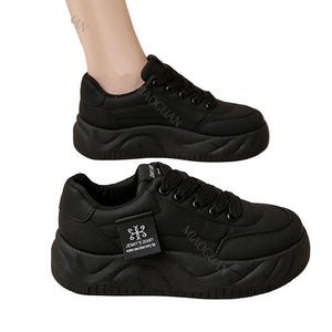 Black Platform Sneakers New Fashion