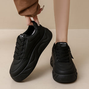 Black Platform Sneakers New Fashion