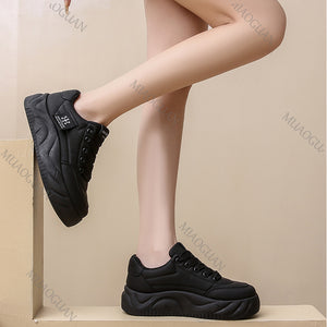 Black Platform Sneakers New Fashion