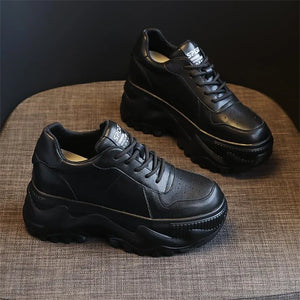 Black Platform Sneakers New