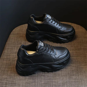 Black Platform Sneakers New