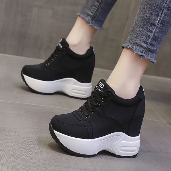 Black Platform Sneakers Outfit