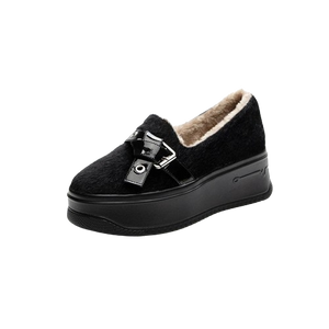 Black Platform Sneakers Slip On