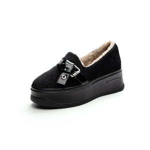 Black Platform Sneakers Slip On