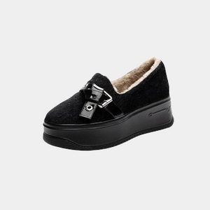 Black Platform Sneakers Slip On