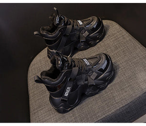 Black Platform Sneakers Techwear