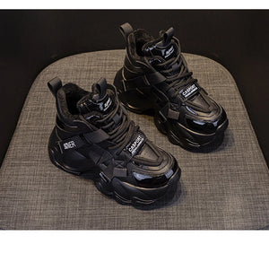 Black Platform Sneakers Techwear