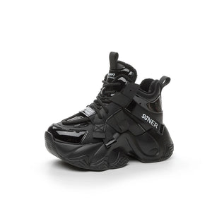 Black Platform Sneakers Techwear