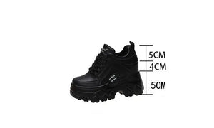 Black Platform Sneakers Trainers