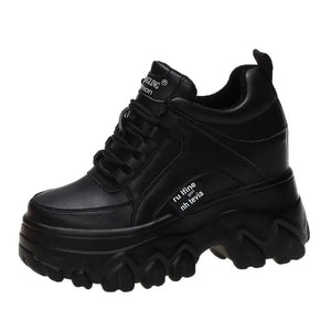 Black Platform Sneakers Trainers