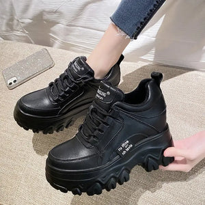 Black Platform Sneakers Trainers