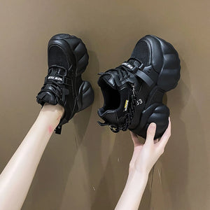 Black Platform Sneakers Women
