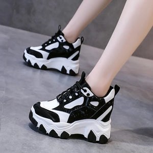 Black Platform Sneakers Womens