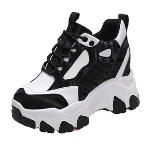 Black Platform Sneakers Womens