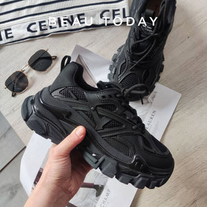 Black Platform Sneakers