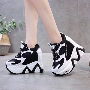 Black Platform Trainers Sneakers