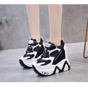 Black Platform Trainers Sneakers