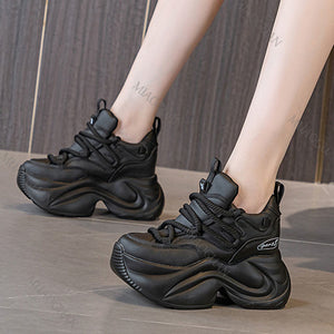Black Platform Women Sneakers