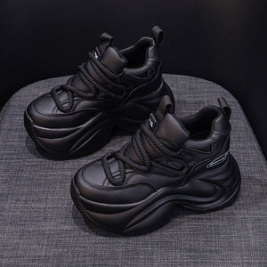 Black Platform Women Sneakers