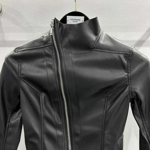 Black Pleather Jacket for Women