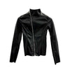Black Pleather Jacket for Women