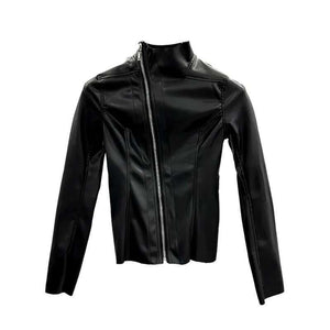 Black Pleather Jacket for Women
