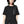 Black Pocket T Shirt Women's - product view on white background