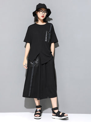 Black Pocket T Shirt Women's
