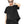 Black Pocket T Shirts Women's - product view on white background