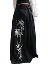Black Printed Skirt Y2K