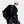 Black PU Leather Bomber Jacket