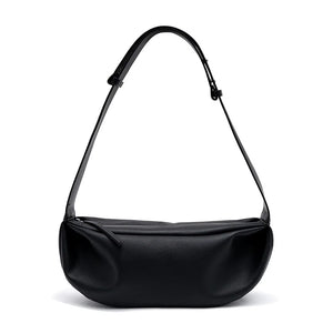 Black PU Leather Crossbody Sling Bag
