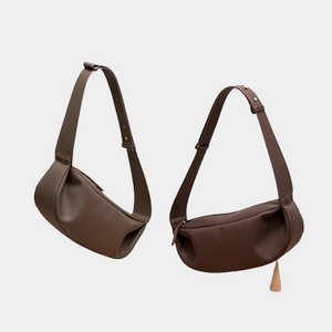 Black PU Leather Crossbody Sling Bag