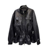 Black PU Leather Jacket Woman