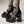 Black PU Leather Lace Up Womens Boots