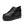 Black PU Leather Platform Sneakers Techwear