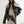 Black PU Leather Shearling Jacket Women