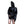 Black PU Leather Vintage Jacket - product view on white background