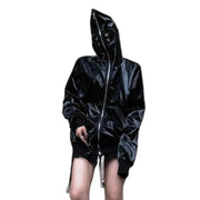 Black PU Leather Vintage Jacket