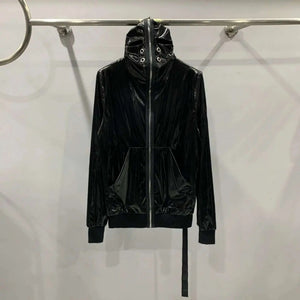 Black PU Leather Vintage Jacket