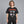 Black Retro Y2K Style Shirt – worn by a woman