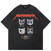 Black Retro Y2K Style Shirt