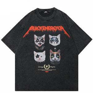 Black Retro Y2K Style Shirt