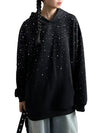 Black Rhinestones Shining Thick Hoodie