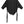 Black Ribbon Round Neck T-shirts Women's