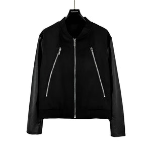 Black Rivet PU Leather Jacket