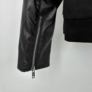 Black Rivet PU Leather Jacket